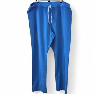 FIGS Technical Collection Womens Livingston Basic Scrub Pants, Blue, XXL / Tall
